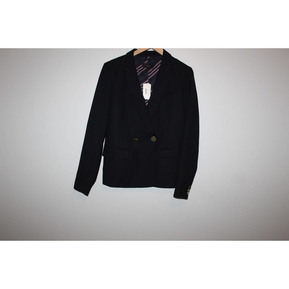 NWT J. Crew Dover Blazer Suit Jacket Navy Blue G7102 Women's Size 6 H14488 - Picture 9 of 12